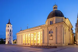Vilnius Prints: The Cathedral Basilica of St Stanislaus and St Ladislaus of Vilnius, Vilnius, Lithuania