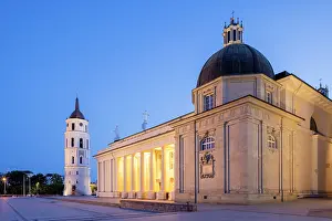 Vilnius Prints: The Cathedral Basilica of St Stanislaus and St Ladislaus of Vilnius, Vilnius, Lithuania