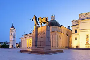 Landscaping Prints: The Cathedral Basilica of St Stanislaus and St Ladislaus of Vilnius, Vilnius, Lithuania