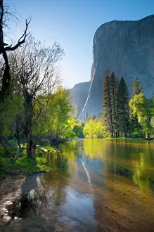 Images Dated 10th May 2009: Cathedral Beach, Yosemite National Park, UNESCO World Heritage Site, California