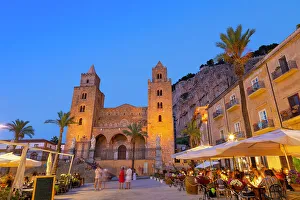 Basilicas Prints: Cathedral of Cefalu, Roman Catholic Basilica