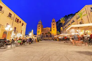 Basilicas Prints: Cathedral of Cefalu, Roman Catholic Basilica
