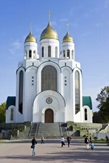 Images Dated 18th September 2008: Cathedral of Christ the Saviour, Ploshchad Pobedy (Pobedy Square), Kaliningrad