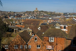 Cathedral and city, Guildford, Surrey, England, United Kingdom, Europe