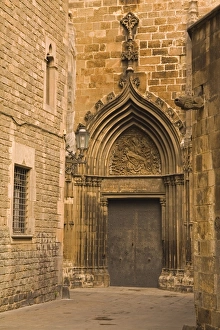 Gothic Quarter Prints: Cathedral door