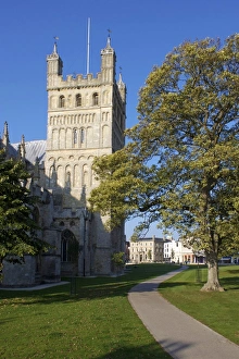 Cathedrals Prints: Cathedral, Exeter, Devon, England, United Kingdom, Europe