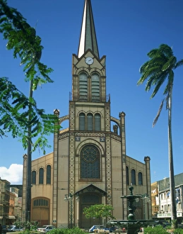 Fort De France Prints: The cathedral at Fort de France, Martinique, Lesser Antilles, West Indies