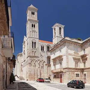 Typically Italian Prints: Cathedral, Giovinazzo, Bari district, Puglia, Italy, Europe