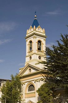 Punta Arenas Prints: Cathedral, main square, Punta Arenas, Patagonia, Chile, South America