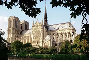 Pari Prints: Cathedral of Notre Dame, Paris, France, Europe