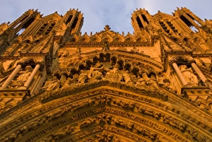 Reims Prints: Cathedral of Notre Dame, UNESCO World Heritage Site, Reims, Haute Marne, France, Europe
