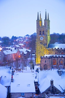 Stereotypical Prints: Cathedral of the Peak in snow, Tideswell