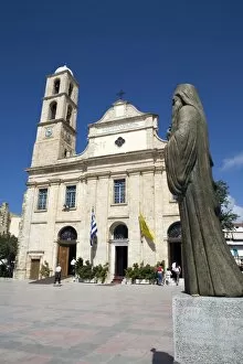 Images Dated 25th April 2008: The Cathedral, Platia Mitropoleos, Chania (Hania), Chania region, Crete, Greek Islands, Greece