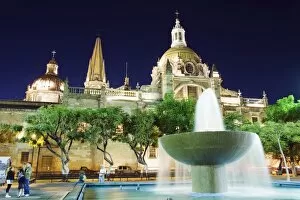Images Dated 26th October 2010: Cathedral in Plaza de Armas, Guadalajara, Mexico, North America