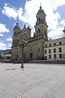 Images Dated 13th February 2009: Cathedral at Plaza Bolivar, Bogota, Colombia, South America