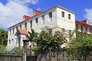 Colonialism Prints: Cathedral Presbytery, Roseau, Dominica
