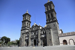 Historic Centre Prints: Cathedral, Puebla, Historic Center