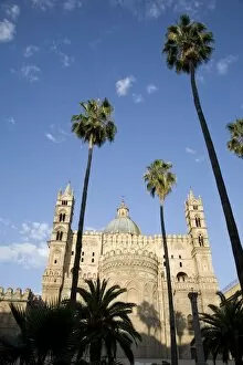 Cathedral rear entrance, Palermo, Sicily, Italy, Europe