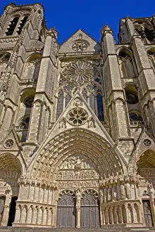 Centre Prints: Cathedral Saint Etienne, dating from the 12th to 14th centuries