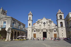Outdoor Chair Prints: Cathedral de San Cristobal, Plaza de la Cathedral, Old Town, UNESCO World Heritage Site