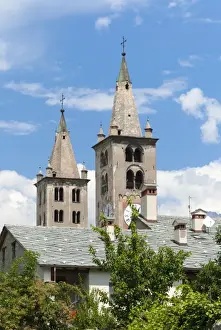 Aosta Valley Prints: Cathedral of Santa Maria Assunta e San Giovanni Battista