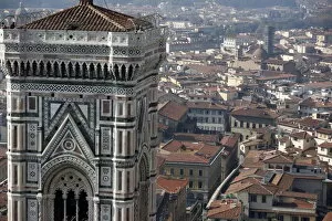 Images Dated 7th November 2006: Cathedral of Santa Maria del Fiore and aerial view of city, Florence, Tuscany, Italy