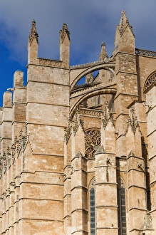 Cathedral of Santa Maria of Palma (La Seu), Palma de Mallorca, Majorca, Balearic Islands, Spain, Europe