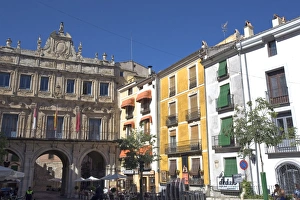 Images Dated 10th July 2007: Cathedral Square, Cuenca, Castilla-La Mancha, Spain, Europe