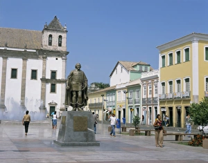 Cathedral Square Prints: Cathedral Square, Salvador, Bahia, Brazil, South America