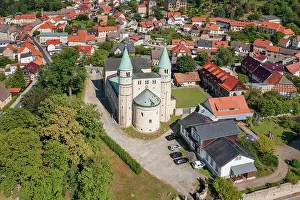 Vehicles Prints: Cathedral of St. Cyriakus, Gernrode, Harz, Saxony-Anhalt, Germany, Europe