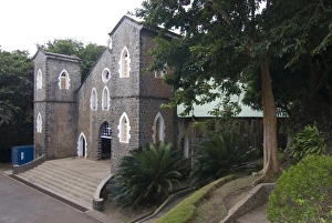 Images Dated 2nd September 2007: Cathedral of St. Gabriel on the island of Rodrigues, Mauritius, Indian Ocean, Africa