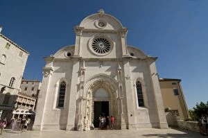 Images Dated 13th August 2008: The Cathedral of St. James, Sibenik, UNESCO World Heritage Site, Croatia, Europe