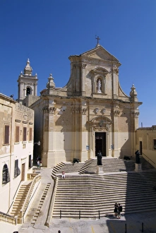 Gozo Prints: Cathedral, Victoria, Gozo, Malta, Mediterranean, Europe