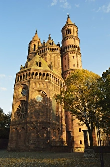 Rhineland Palatinate Prints: Cathedral in Worms, Rhineland-Palatinate, Germany, Europe