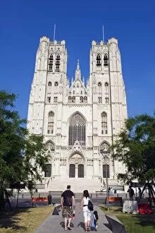 Images Dated 2nd July 2010: Cathedrale des Sts. Michael and Gudule, Brussels, Belgium, Europe