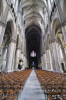 Reims Prints: Cathedrale Notre-Dame, Reims, UNESCO World Heritage Site, Champagne, France, Europe