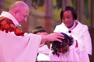 Images Dated 13th June 2009: Catholic Baptism, Montrouge, Hauts-de-Seine, France, Europe