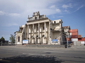Catholic Basilica, Cathedral of the Blessed Sacrament, ruined by earthquakes, Christchurch, Canterbury, South Island, New Zealand, Pacific
