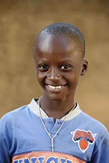 Boys Prints: Catholic boy, Popenguine, Thies, Senegal, West Africa, Africa