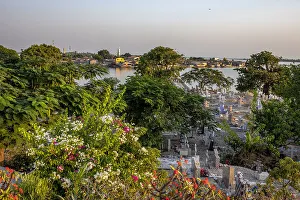 Cemeteries Prints: Catholic graveyard in Fadiouth, Senegal, West Africa, Africa