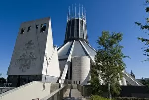 Images Dated 24th June 2009: The Catholic Liverpool Metropolitan Cathedral, Liverpool, Merseyside, England