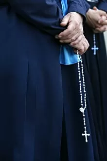 Catholic nuns, Lourdes, Hautes Pyrenees, France, Europe