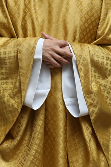 Robes Prints: Catholic priest, Paris, France, Europe