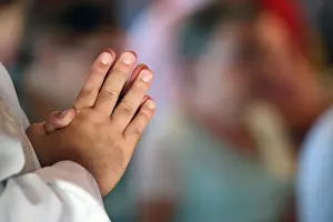 Human Hand Prints: Catholic priest, Sanctuary-Shrine of Jean-Marie Vianney (the Cure d Ars)