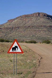 Cautioning Prints: Caution road sign