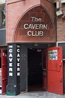 Sign Collection: The Cavern Club, Matthew Street, Liverpool, Merseyside, England, United Kingdom, Europe