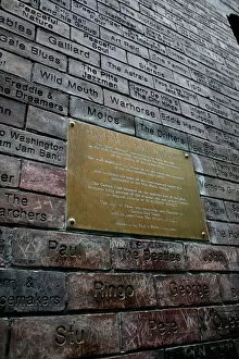 Images Dated 7th July 2008: The Cavern Wall of Fame in Matthew Street, Liverpool, Merseyside, England