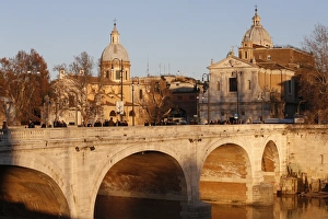 Cavour Bridge over the Tiber River by Angelo Vescovali, Rome, Lazio, Italy, Europe
