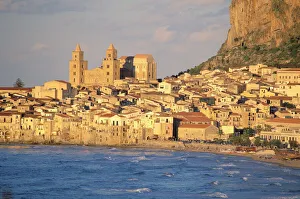 Sicily Prints: Cefalu, Palermo district, Sicily, Italy, Mediterranean, Europe