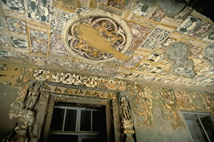 Maharashtra Prints: Ceiling at Cave 17